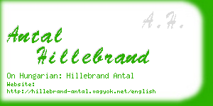 antal hillebrand business card